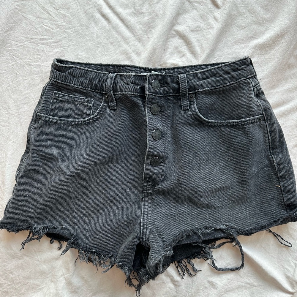 Forever 21 Black High Waist Denim Shorts
